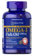 Заказать Puritan’s Pride Double Strength Omega 3 Fish Oil 1200 мг 90 капс