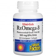 Заказать Natural Factors Mini-Gels RxOmega-3 60 софтгель