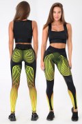 Заказать Gym Wars Лосины Bu Leggings DP GUSSET Toxic IVY