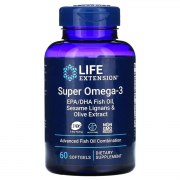 Заказать Life Extension Super omega 3 EPA/DHA Fish Oil Sesame Lignans & Olive Extract 60 софтгель N