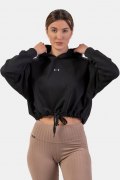 Заказать Nebbia Толстовка Укороченная 421 GLoose Fit Crop Hoodie Iconic (Black)