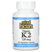 Заказать Natural Factors Vitamin K-2 120 мкг 60 капс