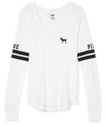 Заказать Victoria's Secret Long Sleeve Football Tee